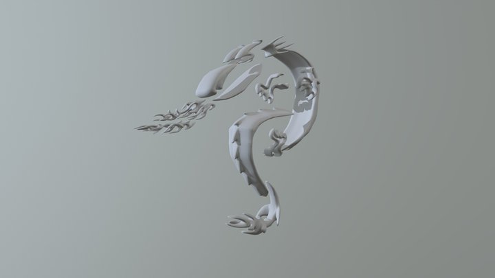 Tribal dragon 3D Model