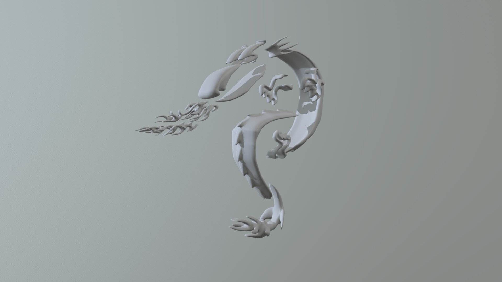 Tribal dragon - Buy Royalty Free 3D model by davlem [4ff7510 ...