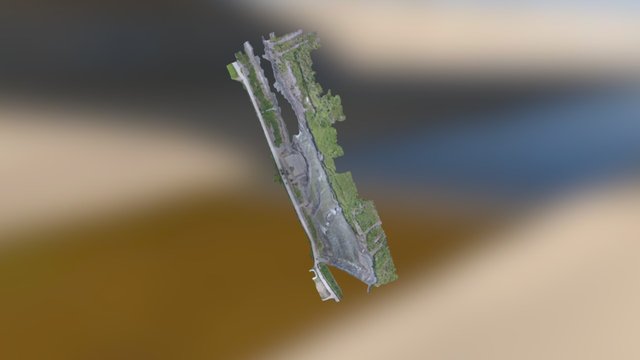 06211 中正大橋塊石鋪設完成 3D Model