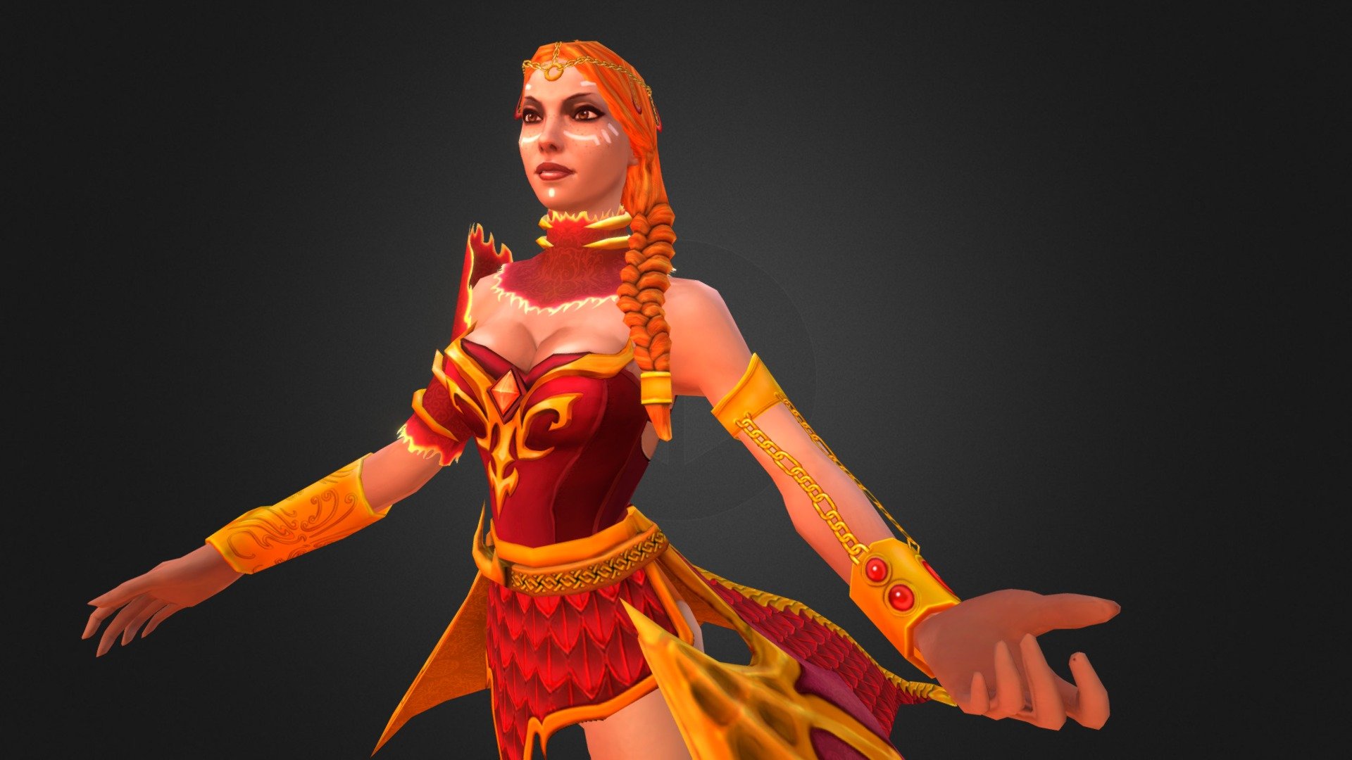 Dota 2 lina 3d фото 12