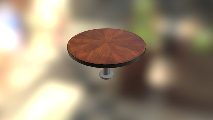 Bar Table 3D Model