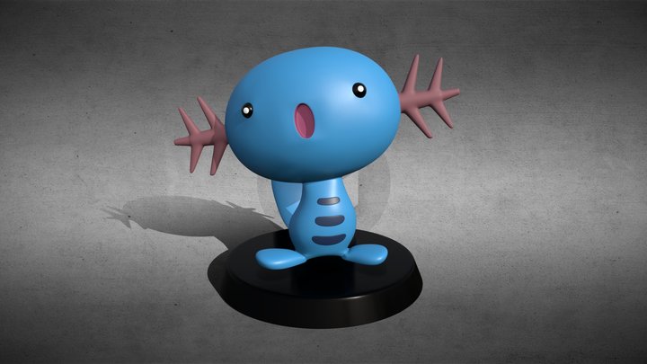 Pokemon Wooper 3D Model