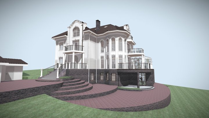 Проект загородного дома Валенсия 3D Model