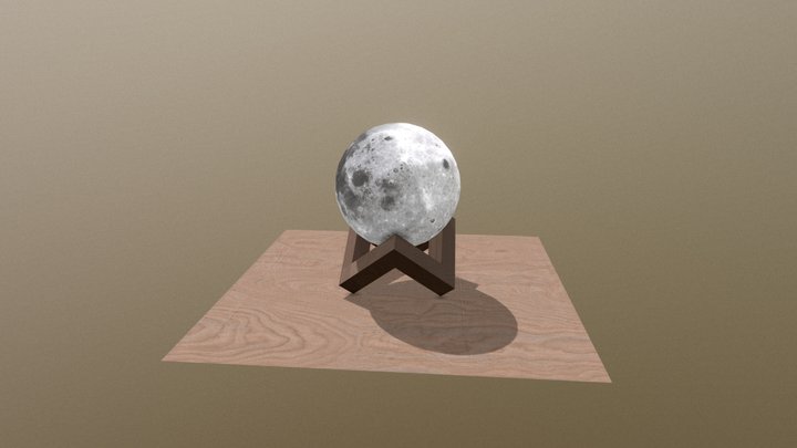 Moon Decorative Light 3D Model