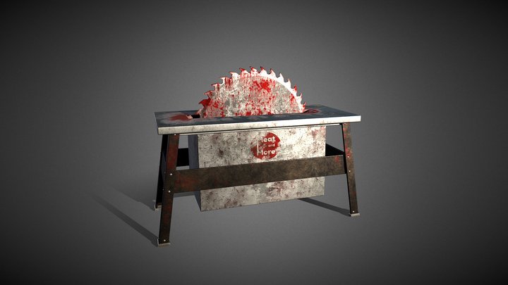 Grimy Meat Table Saw 3D Model