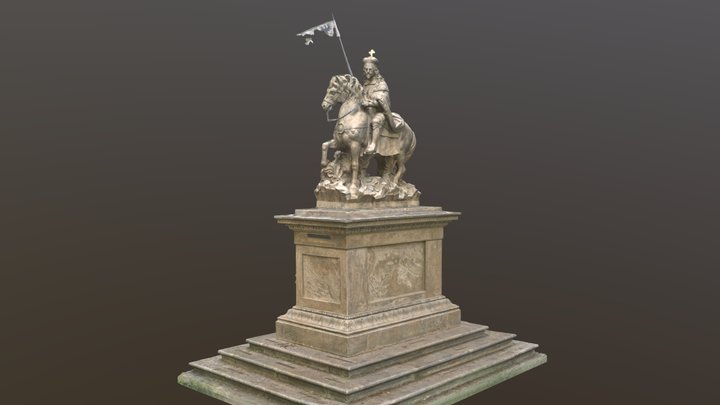 Statue of Saint Wenceslas (Bendl) 3D Model