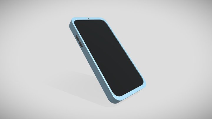 Low Poly Mobile Phone 3D Model