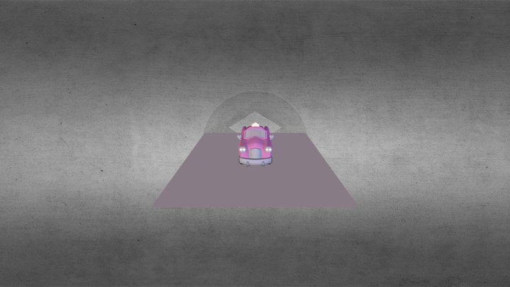 Hello Kitty's Taxi 3D Model
