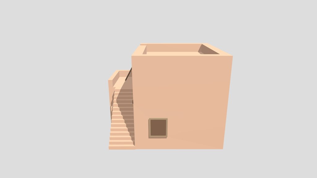 Stylised Low Poly Building