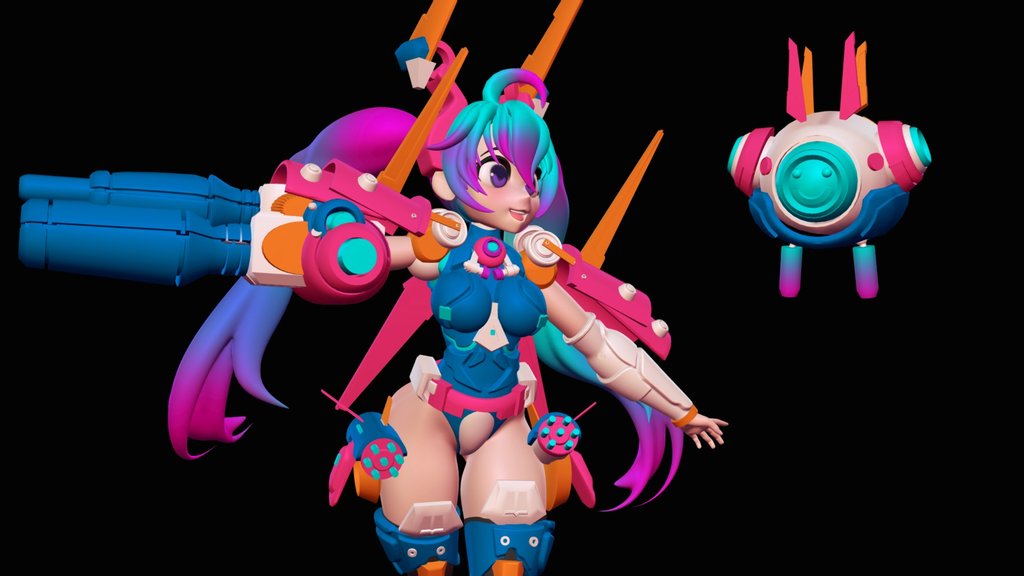 Melody the alien slayer girl
