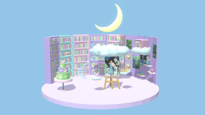 Dream Bedroom 3D Model