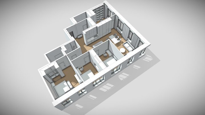 Вест_Гарден_Вариант_05 3D Model