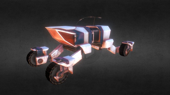 Space Rover 3D Model