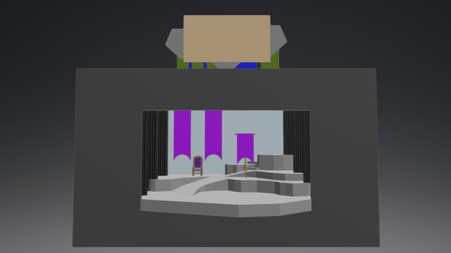 Macbeth Scenic Design 3D Model