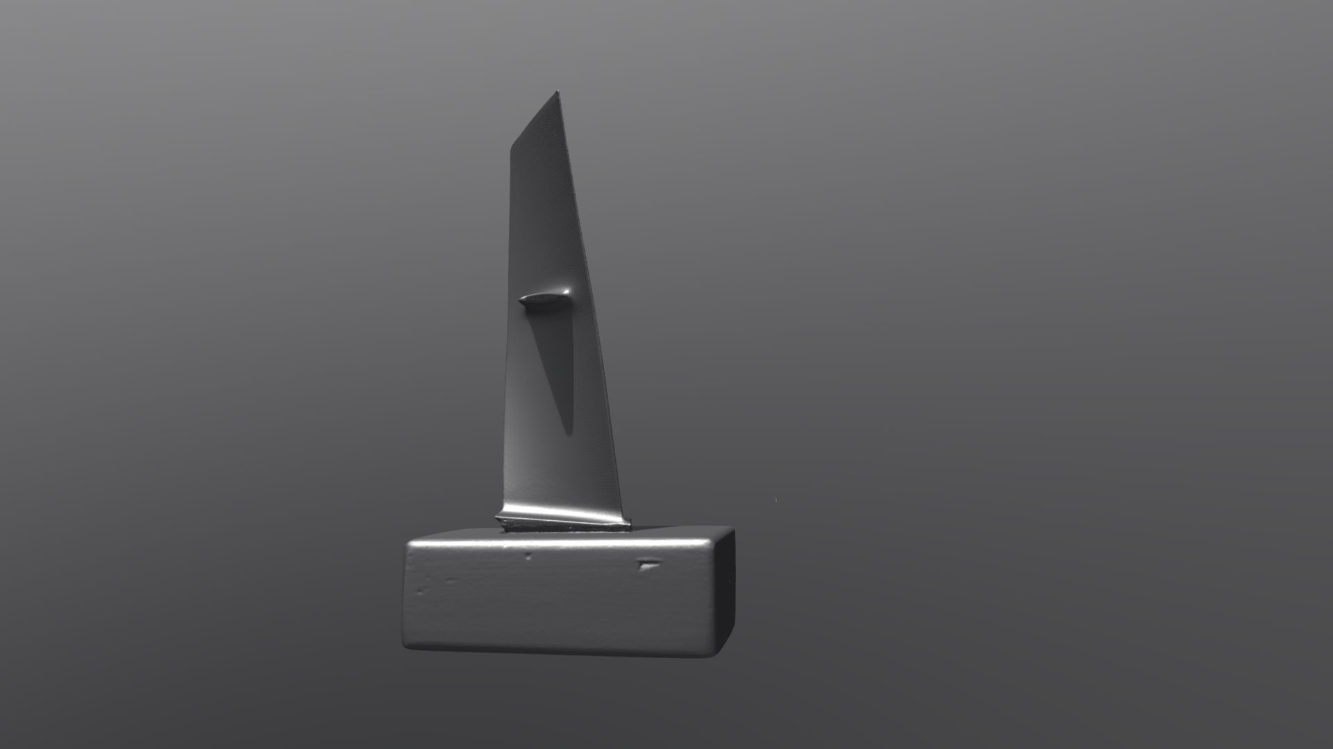 3D Scan of Jet Engine Fan Blade 3D model by David Saunders (david.j