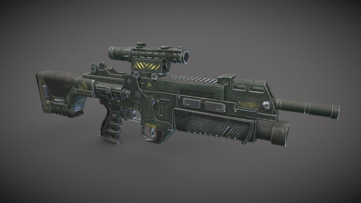 Rifle (Course Odin) 3D Model