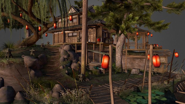 Diorama - Forest Loner 3D Model