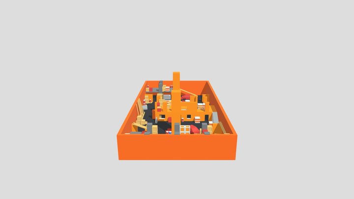 Lowpoly__fps__tdm__game__map 3D Model