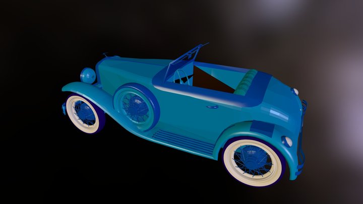 23classic-car3d.3DS 3D Model
