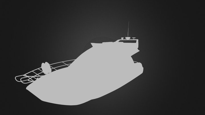 Barco com textura 3D Model