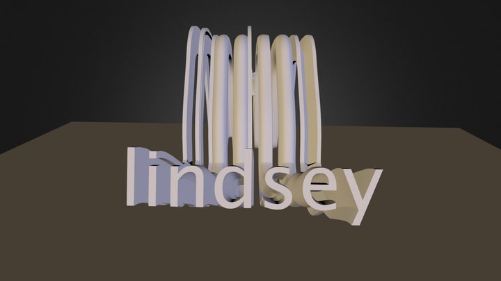 A12: 3D logo with Text Spline and Sweep NURBS 3D Model