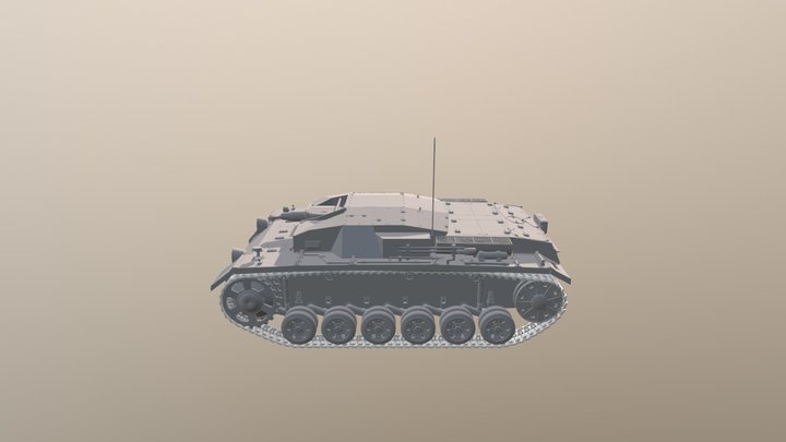 Stug_aus-b 3D Model