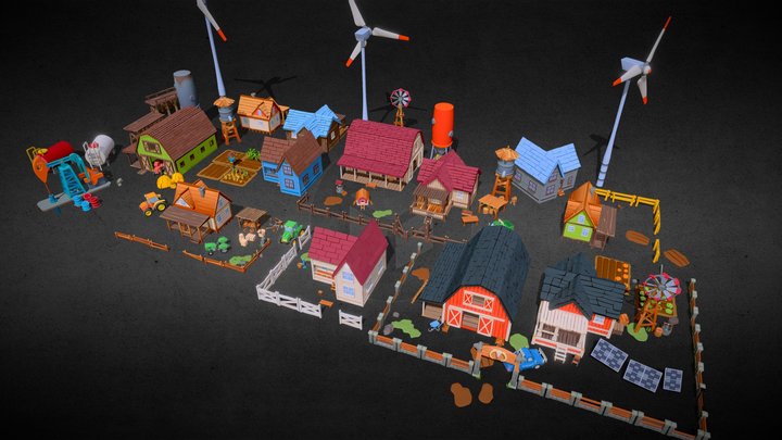 Country Lands Pack 3D Model