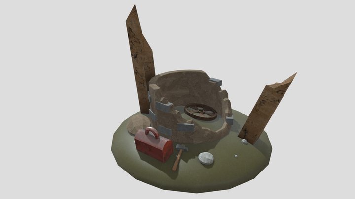 Broken well 3D Model