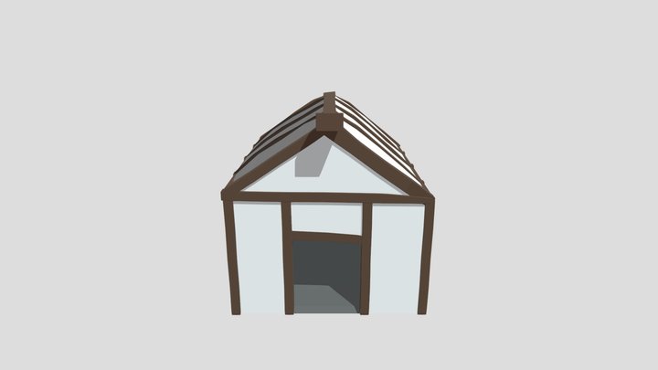 Wooden House 3D Model