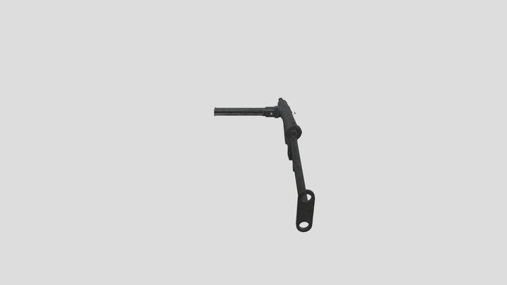 SENT Submachine gun LOW POLY 3D Model