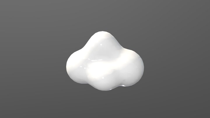 Stylized Cloud 3D Model