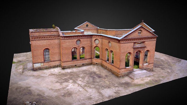 Руины Лютеранской Церкви Прихода Яккима 3D Model