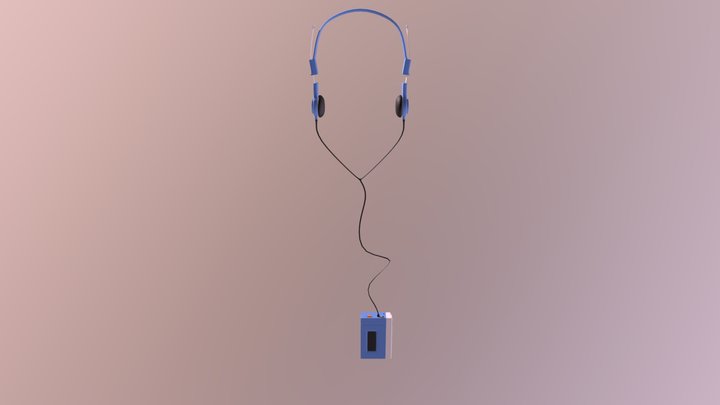 Headphones High Poly 3D Model
