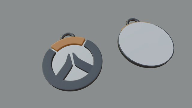 Overwatch Keychain 3D Model