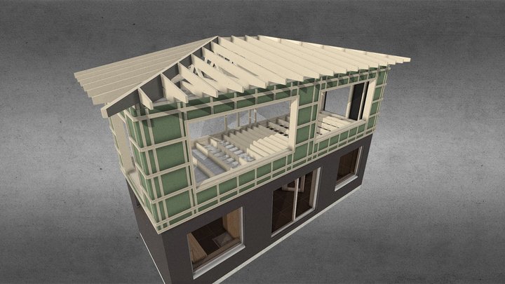 Lunde 1:20 stomme konstruktion 3D Model