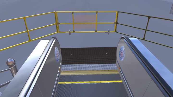 2 1 2 Escalator Landing Test Of Floor Plate 3D Model