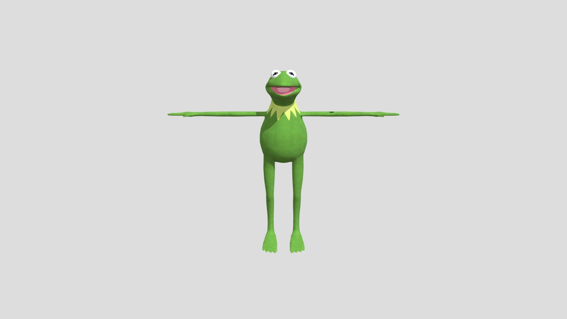 Kermit the frog 3D model by gjtracy592 [5007226] Sketchfab