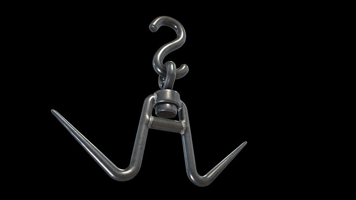 Butcher Hook two branches_8MB – Free 3D Model STL