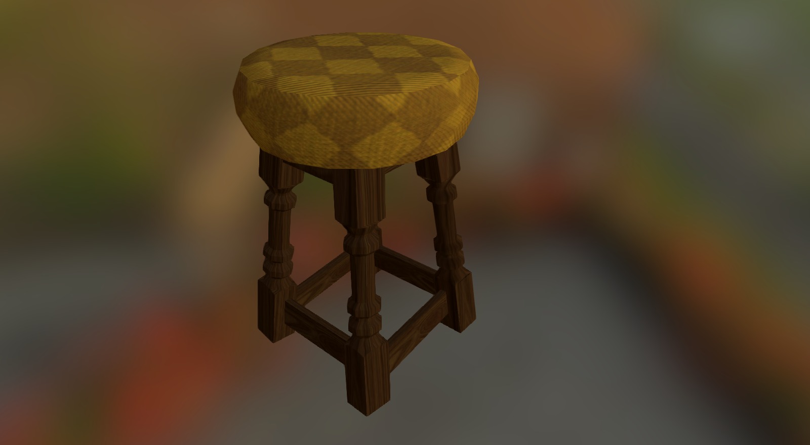Stool Textured - 3D model by danbrad95 [5008de9] - Sketchfab