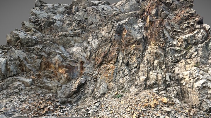 Big Rock Wall 01 (8X8-10X10) 3D Model