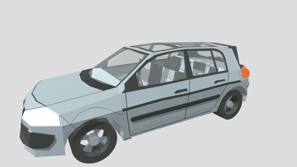 Renault Megane – Low Poly / Game Ready 3D Model