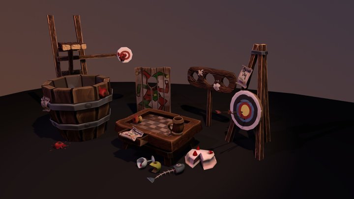 Village Assets 3D Model