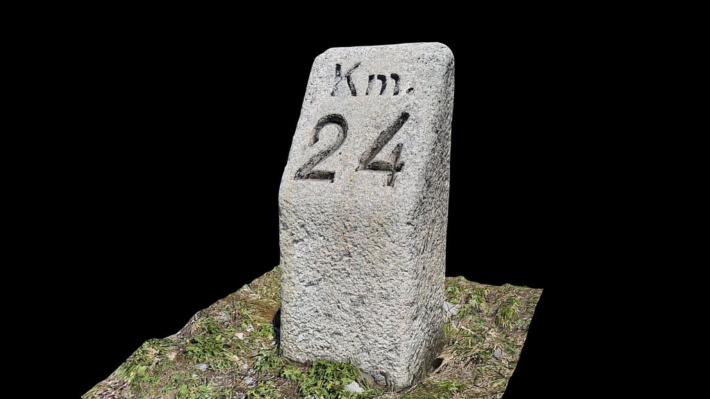 Milestone Klausenpass Km 24 von Altdorf