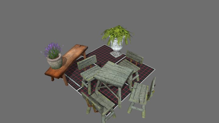 DAE 5 Finished props - Grandma's house 3D Model