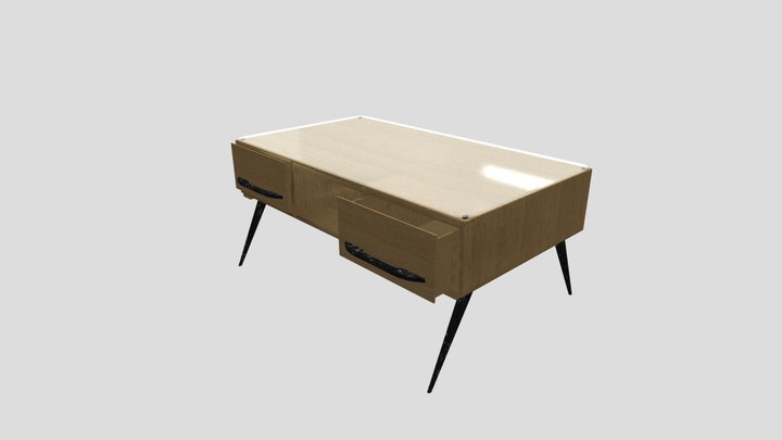 Old Style Desk 3D Model