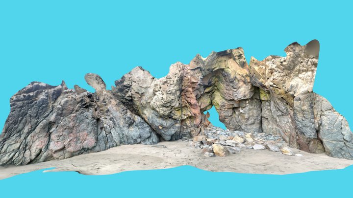 Sea Rocks - Lima beach 3D Model