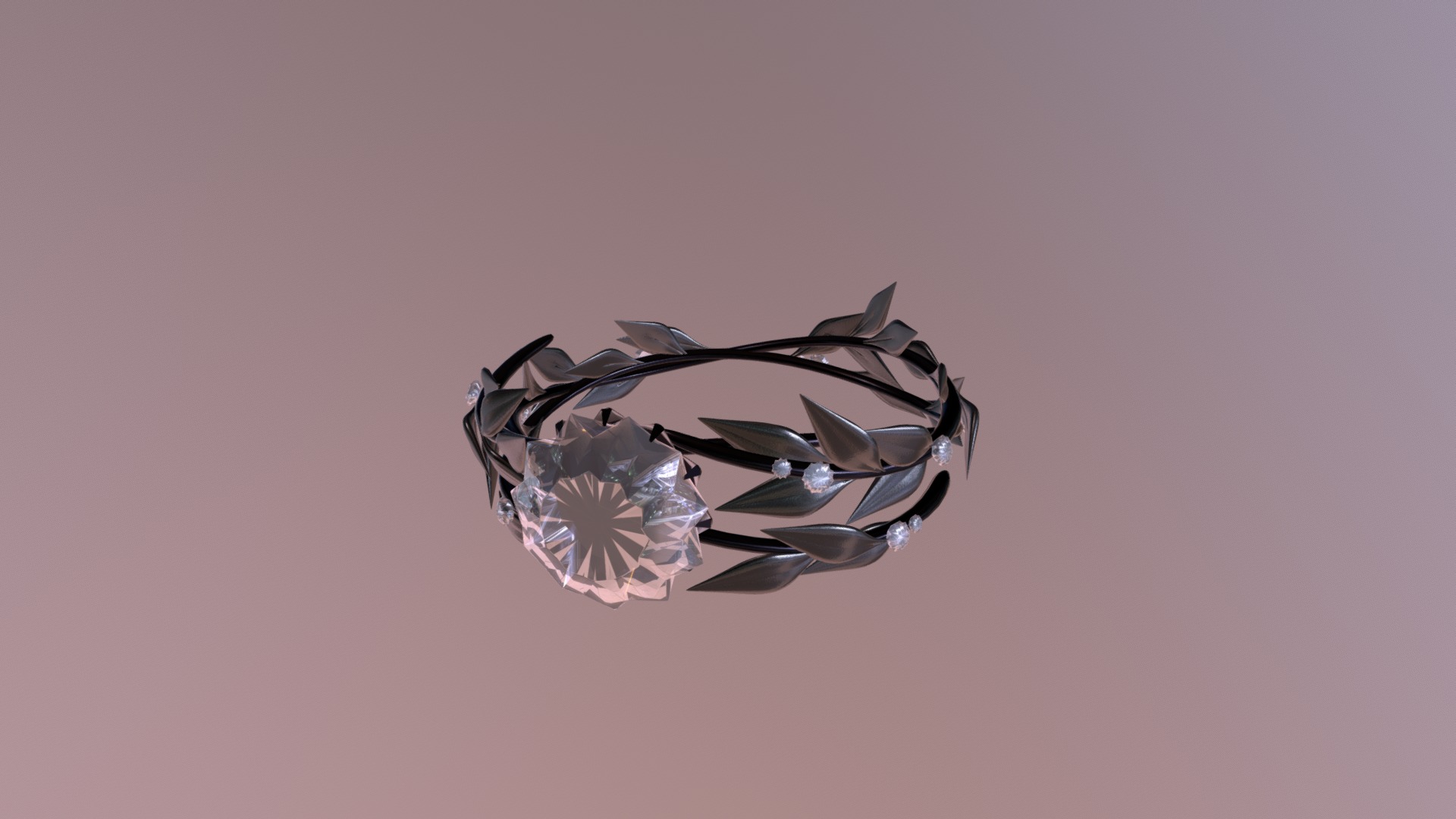 3D model Sterling - This is a 3D model of the Sterling. The 3D model is about a diamond ring with a diamond.