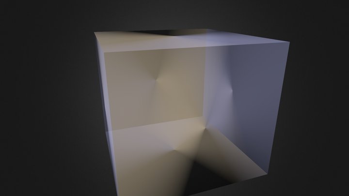 Cube Transparent 3D Model