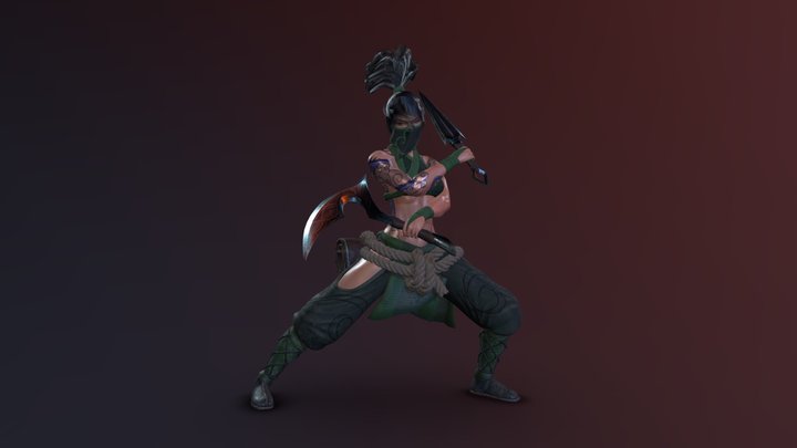 Akali Model 3D Model