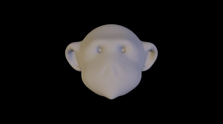 Head Monkey 4922 Faces 3D Model